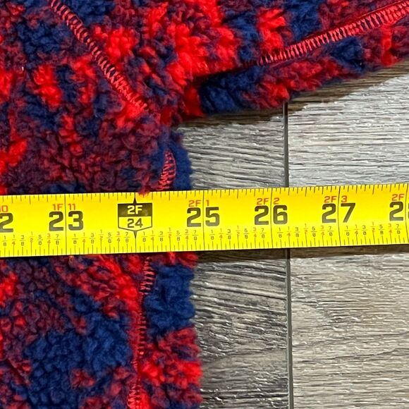 NWT! Burberry Abstract Rose Fleece Hoodie Blue Red Heavy Duty Medium MSRP $1350! - Picture 10 of 11